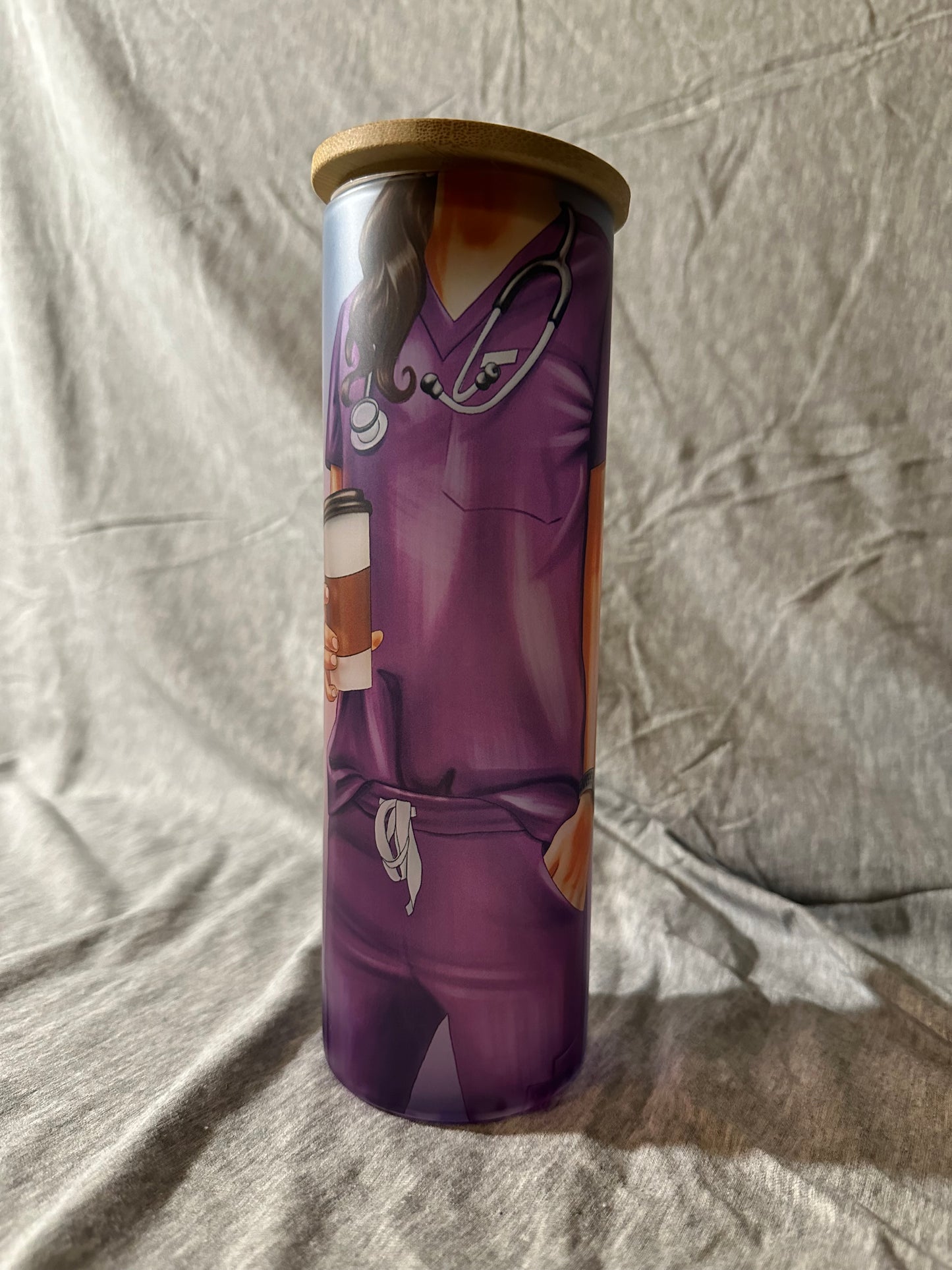 Nurse 20 oz Glass Tumbler