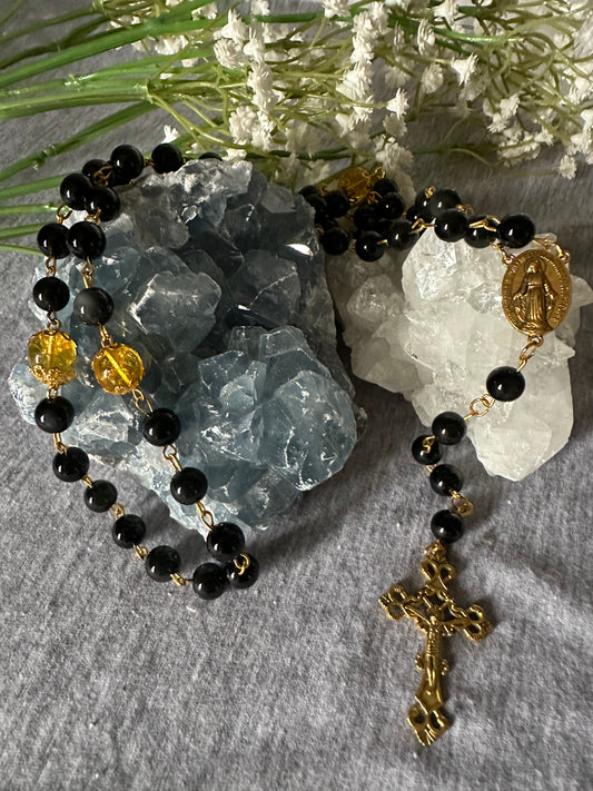 Black Obsidian Forgiveness Rosary