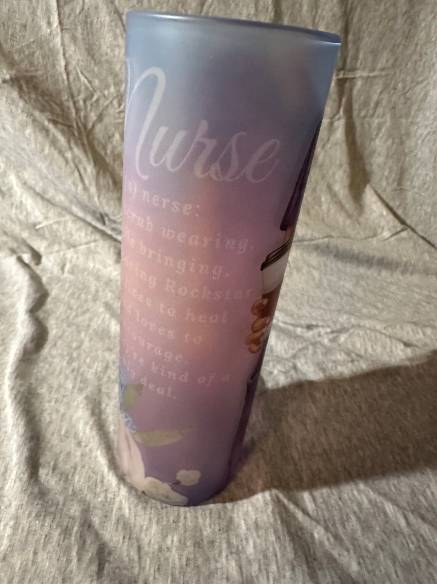 Nurse 20 oz Glass Tumbler