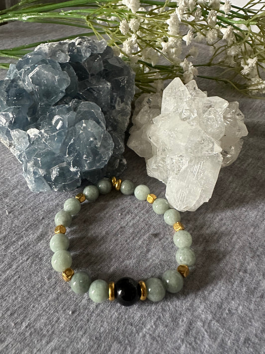 Burmese Jade Crystal Bracelet