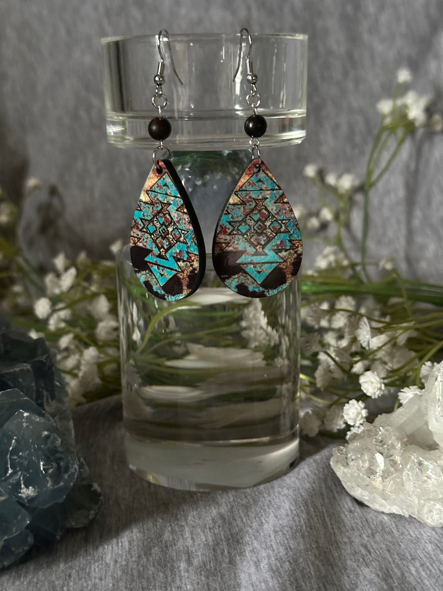 Tribal Teardrop Earrings