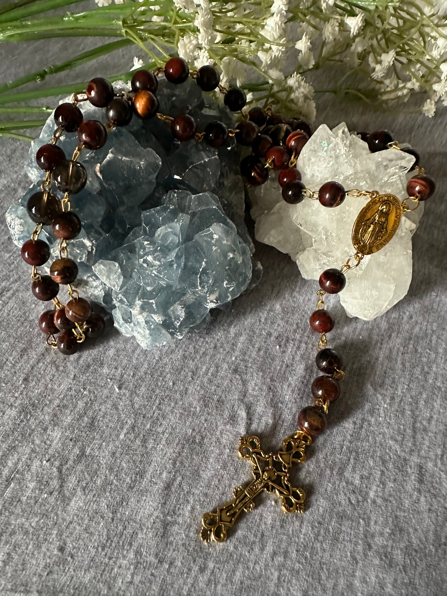 Red Tigers Eye Forgiveness Rosary