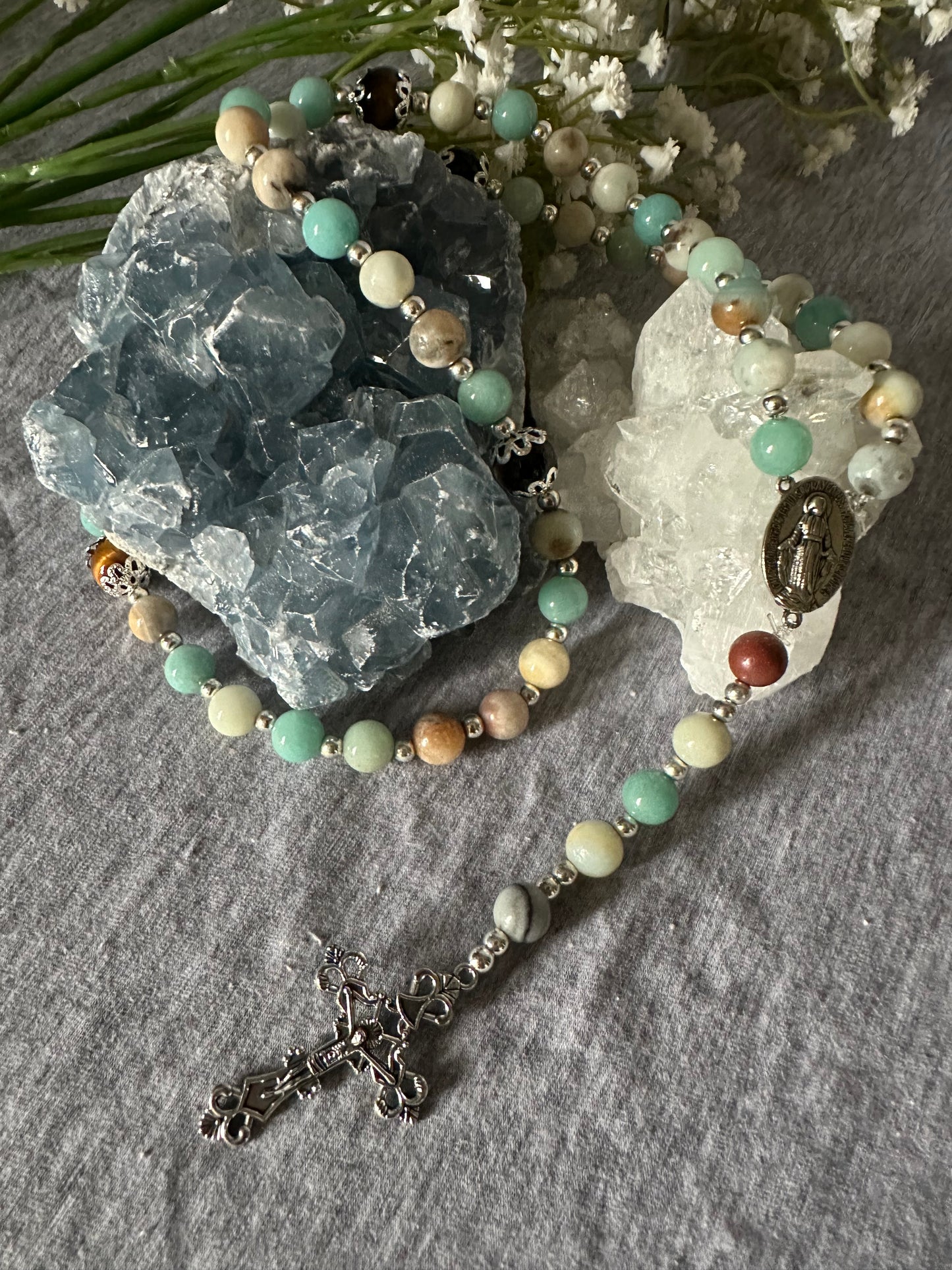 Amazonite Embrace Rosary