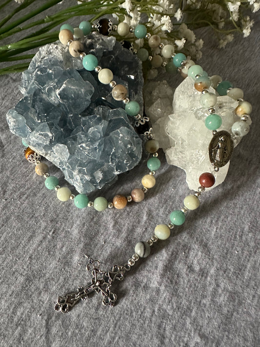 Amazonite Embrace Rosary