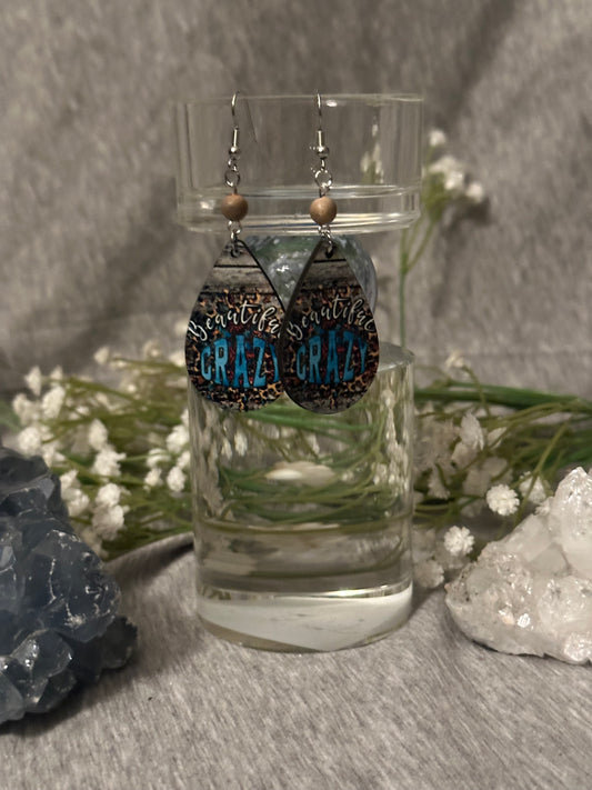 Beautiful Crazy Teardrop Earrings