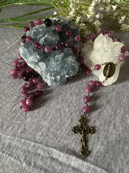 Lepidolite Forgiveness Rosary