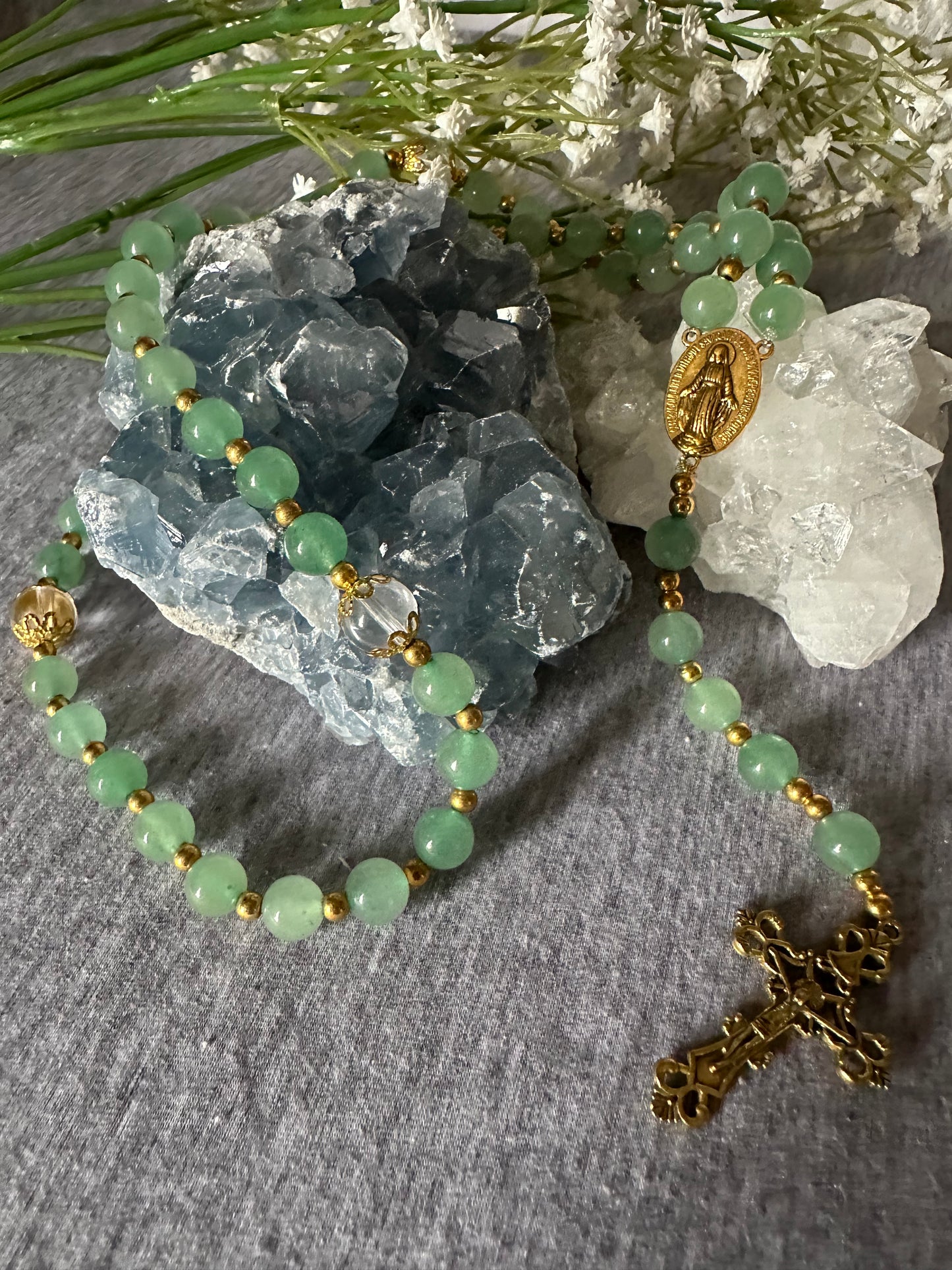 Green Aventurine Embrace Rosary