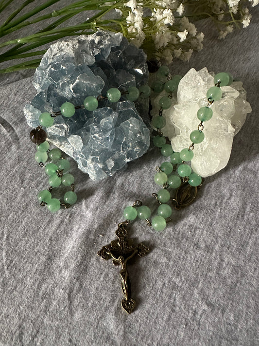 Green Adventurine Forgiveness Rosary