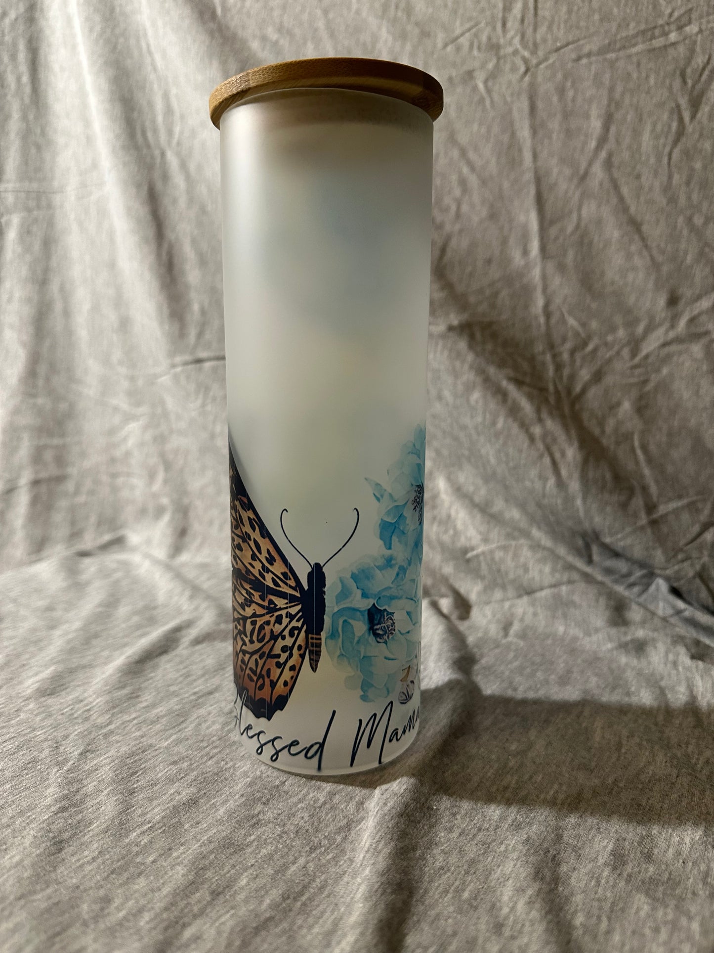 Mom 20 oz Glass Tumbler