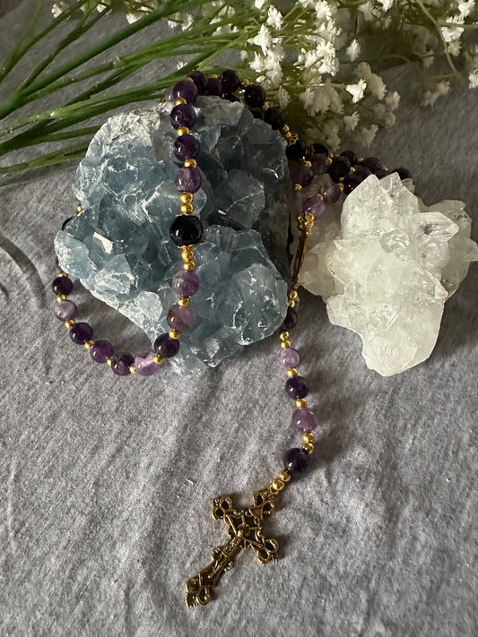 Amethyst Embrace Rosary